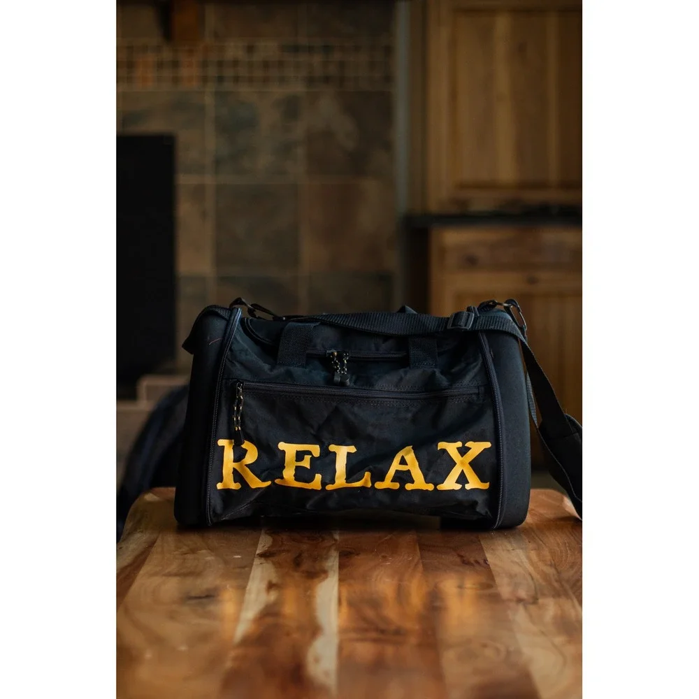 Tommy Bahama Relax Hard Sided Expandable Duffle Bag Yellow Black Suitcase Travel